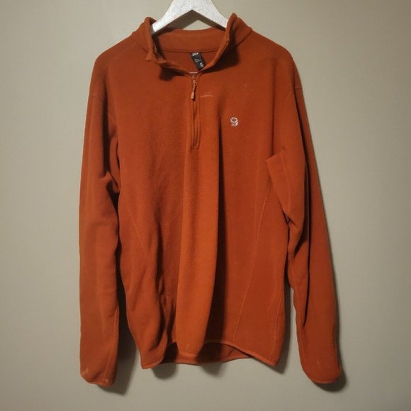 Mountain Hardwear Pullover Quarter Zip Orange Mens XL - Picture 1 of 5